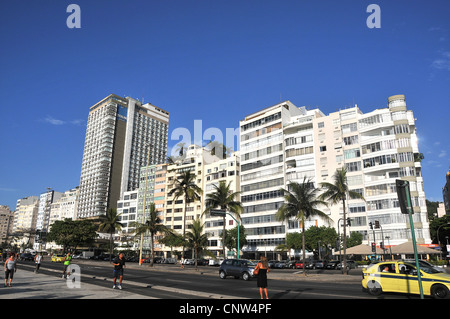 Luxus-Appartements und Othon Palace Hotel Copacabana Rio De Janeiro Brasilien Stockfoto