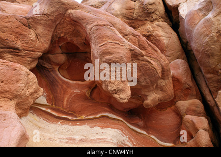 Sandstein-Formationen in Colored Canyon, Ägypten, Sinai Stockfoto