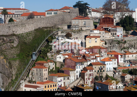 Standseilbahn Dos Guindais, Porto, Portugal Stockfoto