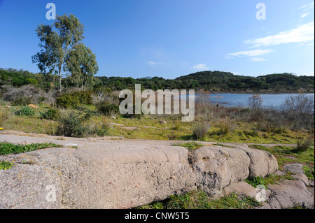 Lago di Baratz, nur natürliche See von Sardinien, Sardinien Stockfoto