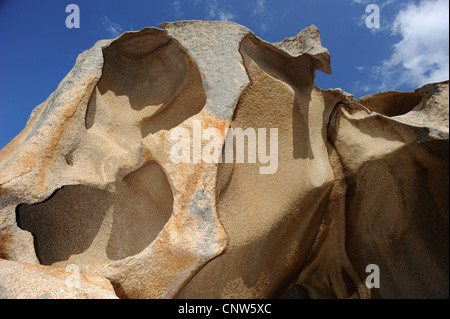 Granitfelsen auf Sardinien am Capo d ' Orso, Palau, Costa Smeralda, Sardinien, Italien Stockfoto