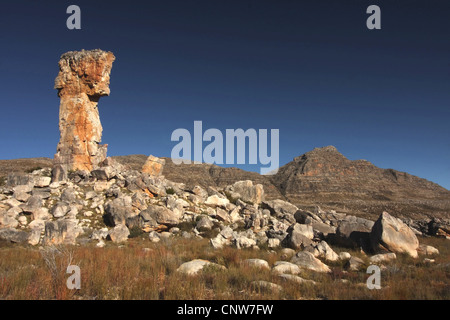 Felsformation in der Cederbergs am Malteserkreuz Wanderung, Südafrika, Western Cape, Cederberg Wilderness Area Stockfoto