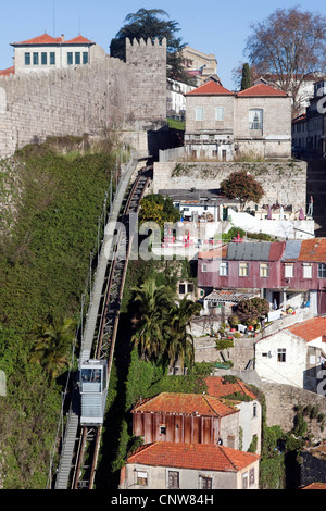 Standseilbahn Dos Guindais, Porto, Portugal Stockfoto