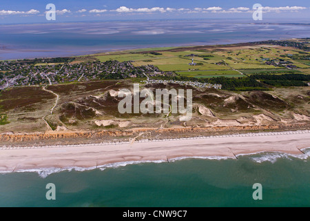 Luftaufnahme von Kampen auf Sylt, Deutschland, Schleswig-Holstein, Sylt Stockfoto