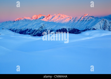 Blick vom Mossfluh, Aletschgebiet, Schweiz, Wallis, Walliser Alpen Stockfoto