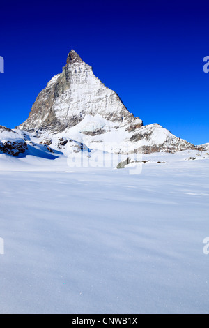 Matterhorn - 4478 m, Schweiz, Wallis, Zermatt Stockfoto