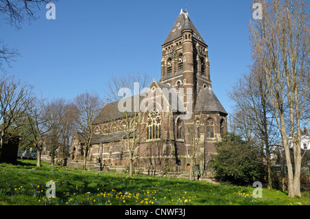 St.-Stephans Kirche Rosslyn Hill, Hampstead, von Hampstead grün. Stockfoto