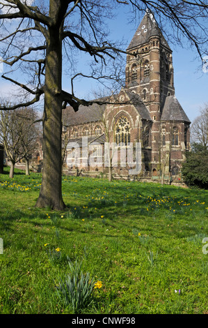 St.-Stephans Kirche Rosslyn Hill, Hampstead, von Hampstead grün. Stockfoto