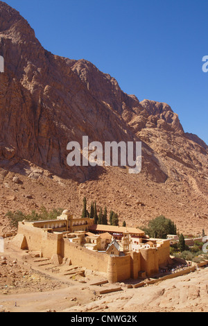 Katharinenkloster am Fuße des Mount Sinai, Ägypten, Sinai Stockfoto