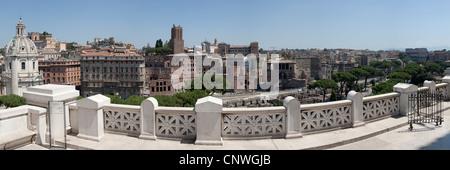 Römische Foren von Vittoriano, Piazza Venezia, Rom, Italien, Europa Stockfoto