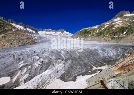 Rhne Gletscher, Schweiz, Wallis Stockfoto