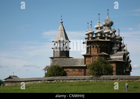 Kizhi Pogost auf Onega-See, Karelien, Russland. Stockfoto