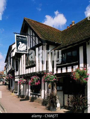 England, Constable Country, Suffolk, Lavenham, Swan Hotel Stockfoto