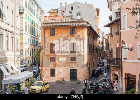 Piazza Trilussa, Trastevere, Rom, Italien, Europa Stockfoto