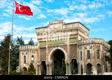 Die reich verzierten Galant an der Universität Istanbul in der Türkei. Stockfoto