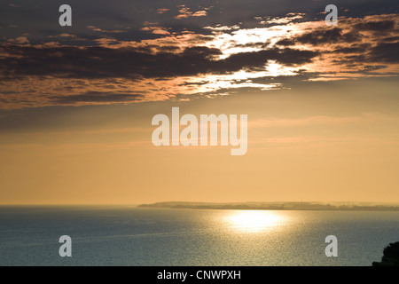 Sonnenuntergang an der Ostsee, Deutschland, Mecklenburg-Vorpommern, Hiddensee Stockfoto