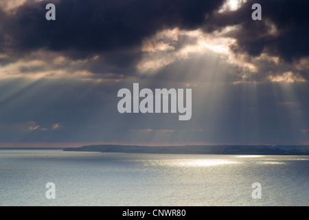 Sonnenuntergang an der Ostsee, Deutschland, Mecklenburg-Vorpommern, Hiddensee Stockfoto