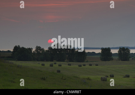 Sonnenaufgang auf Hiddensee, Deutschland, Mecklenburg-Vorpommern, Hiddensee Stockfoto