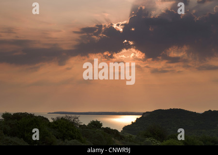 Sonnenuntergang an der Ostsee, Deutschland, Mecklenburg-Vorpommern, Hiddensee Stockfoto