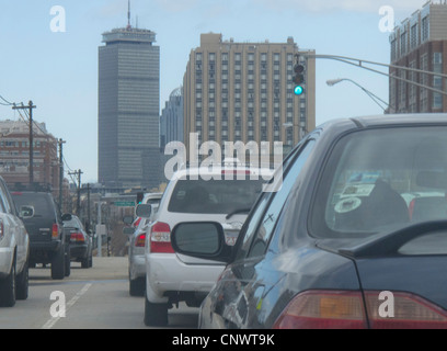 Verkehr in Boston, massachusetts Stockfoto