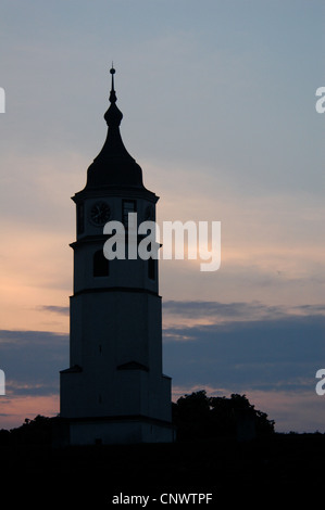 Uhrturm in der Kalemegdan-Festung in Belgrad, Serbien. Stockfoto