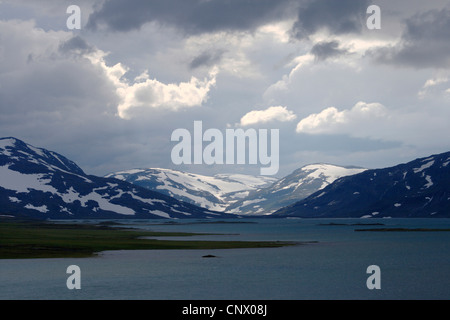 Sulitjelma Berg (Norwegen), Fram Padjelanta Nationalpark (Schweden), Norwegen, Padjelanta Nationalpark anzeigen Stockfoto