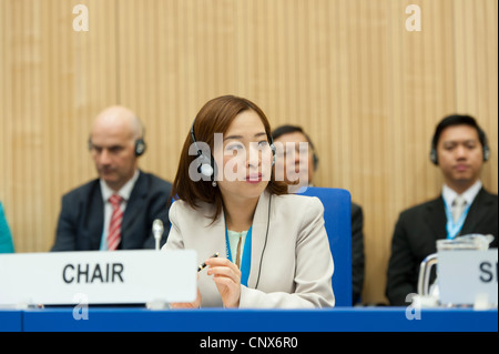 Ihre Königliche Hoheit Prinzessin Bajrakitiyabha Mahidol von Thailand, während CCPCJ Konferenz im UNOV in Wien, Österreich. Stockfoto