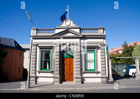 Die alte Versand Büro, Banken, akaroa Halbinsel, Canterbury, Südinsel, Neuseeland Stockfoto