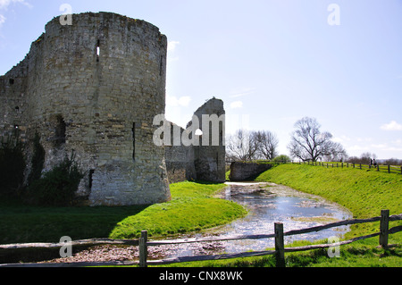 Pevensey Castle, Pevensey, East Sussex, England, Vereinigtes Königreich Stockfoto