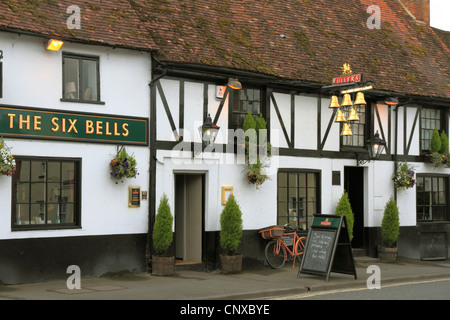 England-Oxfordshire Thame Hautpstraße sechs Glocken Inn Stockfoto