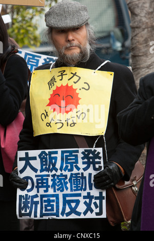 Anti-Atom-Protest, Tokio, Japan, 2012. Stockfoto