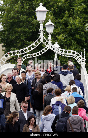 Die Ha'penny-Brücke, Dublin, Irland Stockfoto