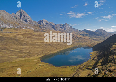 Laguna Mitucocha, Peru, Anden, Cordillera Huayhuash Stockfoto