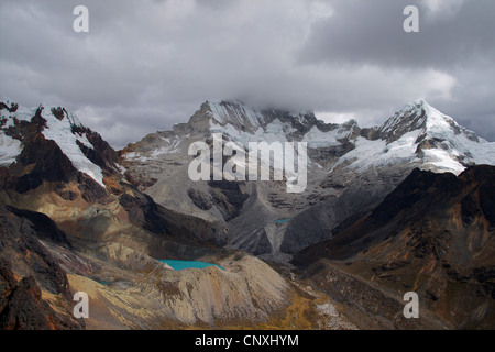 Nevado Santa Cruz (6259 m), Peru, Cordillera Blanca Stockfoto