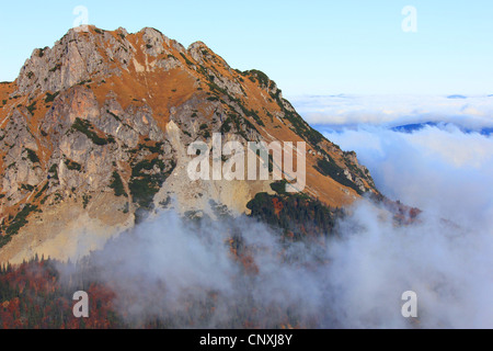 Blick vom Berg Stoh zum Velký Rozsutec in Mala Fatra Gebirge, Slowakei, Mala Fatra-Nationalpark Stockfoto