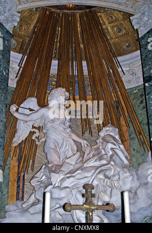 St.Teresa in Ekstase von Bernini, Santa Maria della Vittoria, Rom Stockfoto