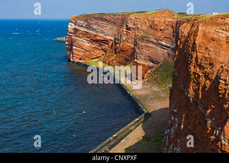 die roten Felsen der Steilküste, Deutschland, Schleswig-Holstein, Helgoland Stockfoto