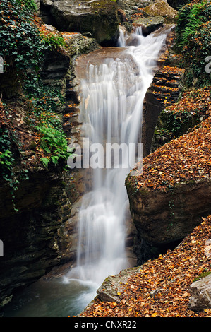 Wasserfall in den Canyon du Furon, Frankreich Stockfoto