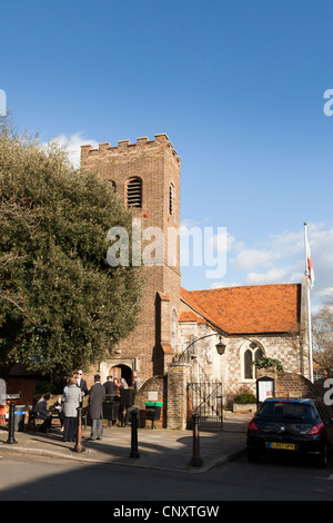 Kirche St. Nicholas Church Of England in Shepperton Stockfoto