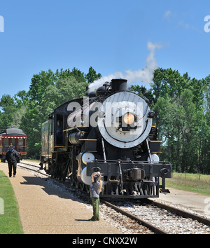 Motor 300, Texas State Railroad, Palästina, TX 120421 30335 Stockfoto