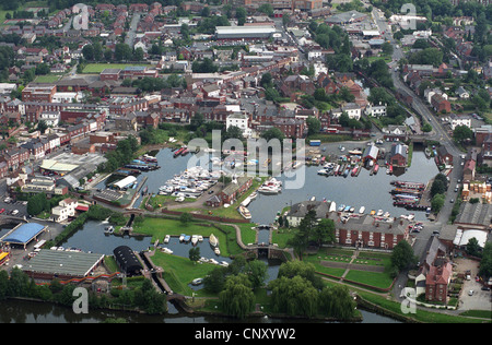 Luftaufnahme von Stourport am Severn Marina Worcestershire England Uk Stockfoto