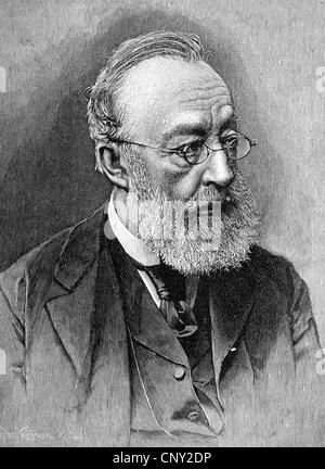 Gottfried Keller 1819-1890, Schweizer Dichter und Politiker, historische Gravur, ca. 1888 Stockfoto