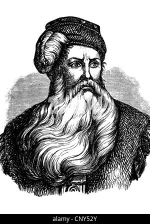 Gustav I. Wasa, Gustav Vasa in Schwedisch, Gustav Eriksson Vasa auch bekannt als Gustav I., 1496-1560, schwedischer König von 1523 bis 156 Stockfoto