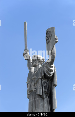 Heimat-Statue - Rodina Mat, Kiew, Ukraine, Europa. Stockfoto