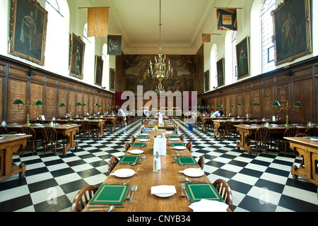 Der Burgsaal Speisesaal im Royal Hospital Chelsea, London, Vereinigtes Königreich Stockfoto