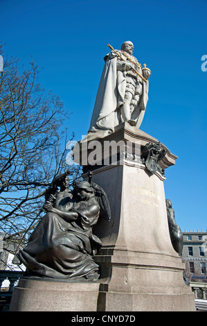 King Edward VII Statue Union Street Aberdeen City, Grampian Region Schottlands.  SCO 8162 Stockfoto