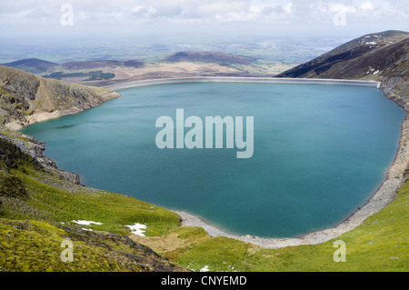 Llyn Marchlyn Mawr Vorratsbehälter auf Elidir Fawr ist hohe Wasser Quelle für dinorwig Pumpspeicherwerk Wasserkraftwerk in Snowdonia Wales UK Stockfoto