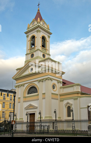 Punta Arenas Sacred Heart Cathedral Plaza Armas Patagonien Chile Stockfoto