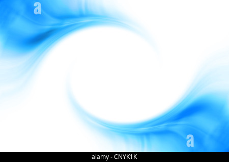 Abstrakt Business-Hintergrund mit blauen geschwungenen Wellen Stockfoto