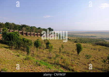 Zimmer von Mara Serena Safari Lodge mit Blick auf der Masai Mara, Kenia, Masai Mara Nationalpark Stockfoto